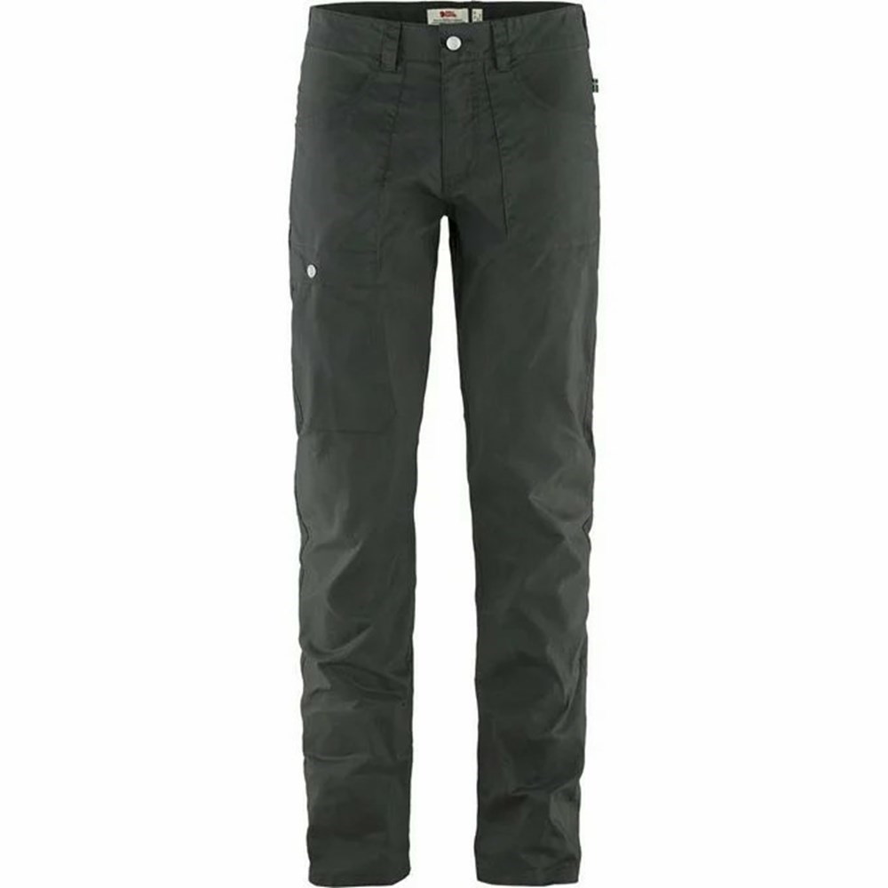 Men\'s Fjällräven Vardag Outdoor Pants Grey | 7536WOUXG