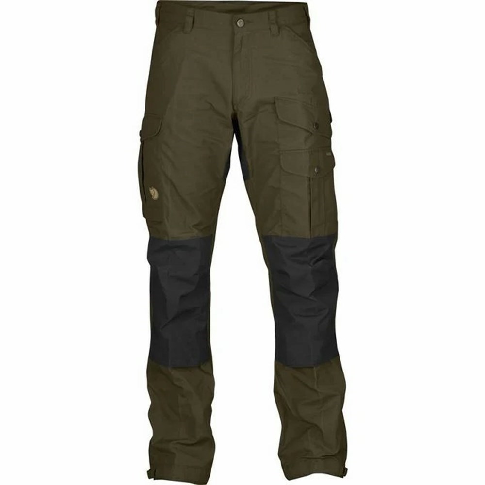 Men\'s Fjällräven Vidda Pro Hiking Pants Dark Olive | 6971CETRZ