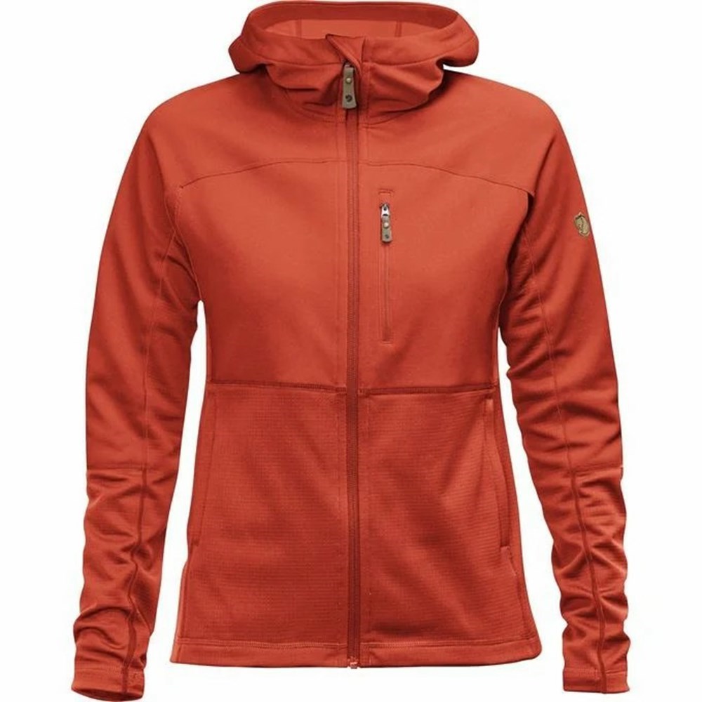 Women\'s Fjällräven Abisko Fleece Orange | 2075ZEDYI