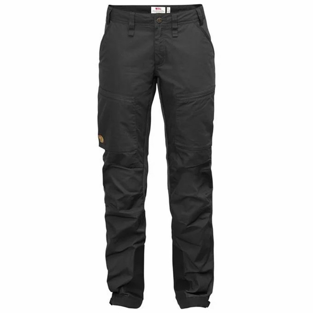 Women\'s Fjällräven Abisko Hiking Pants Dark Grey | 1396QLJYN