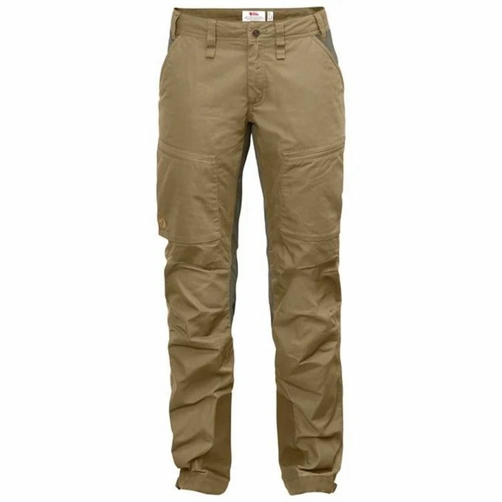 Women\'s Fjällräven Abisko Hiking Pants Khaki | 3740SXOIM