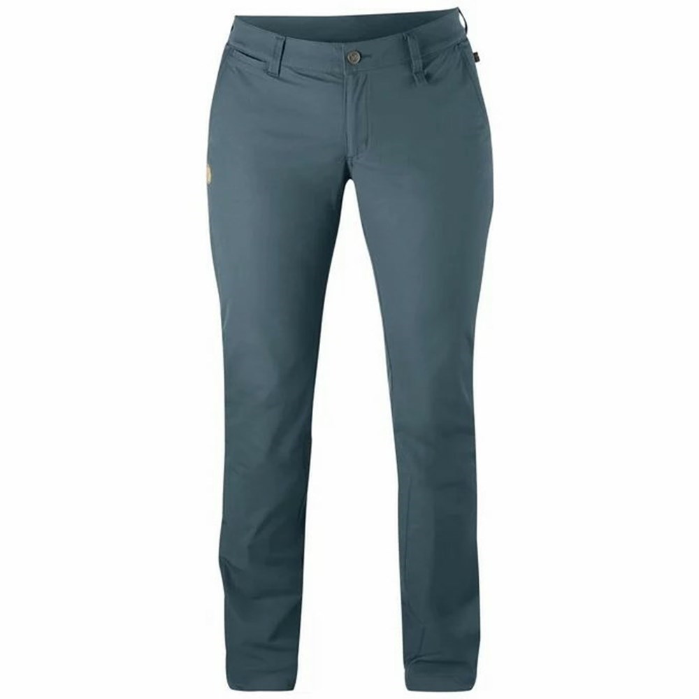 Women\'s Fjällräven Abisko Hiking Pants Navy | 5428YBAMZ