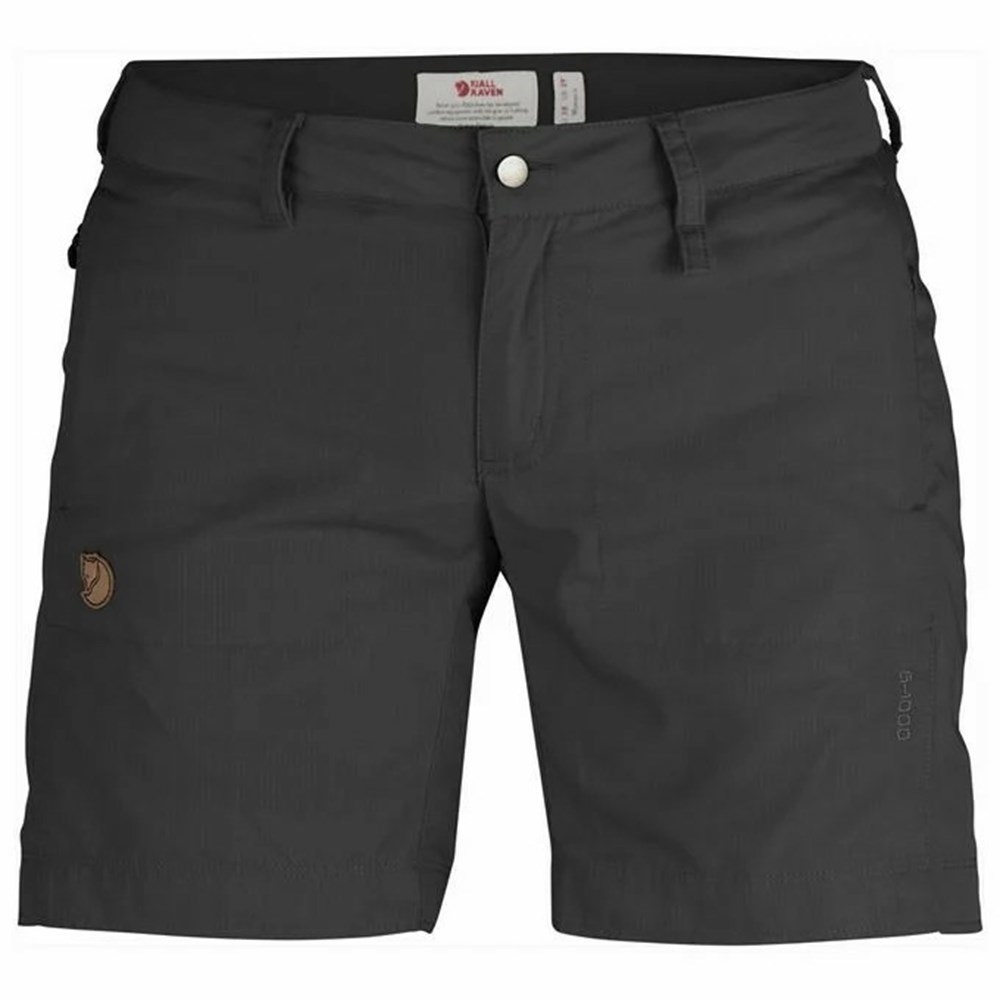 Women\'s Fjällräven Abisko Shorts Black | 3957IDAKH