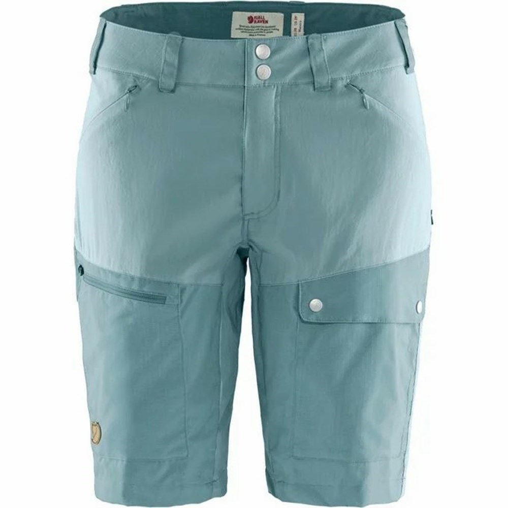 Women\'s Fjällräven Abisko Shorts Blue | 6480ZVXQR