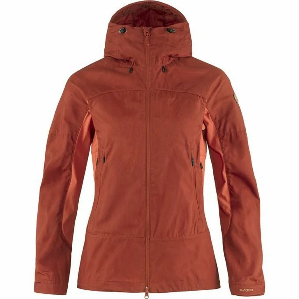 Women\'s Fjällräven Abisko Trekking Jacket Red | 5098XTNYC