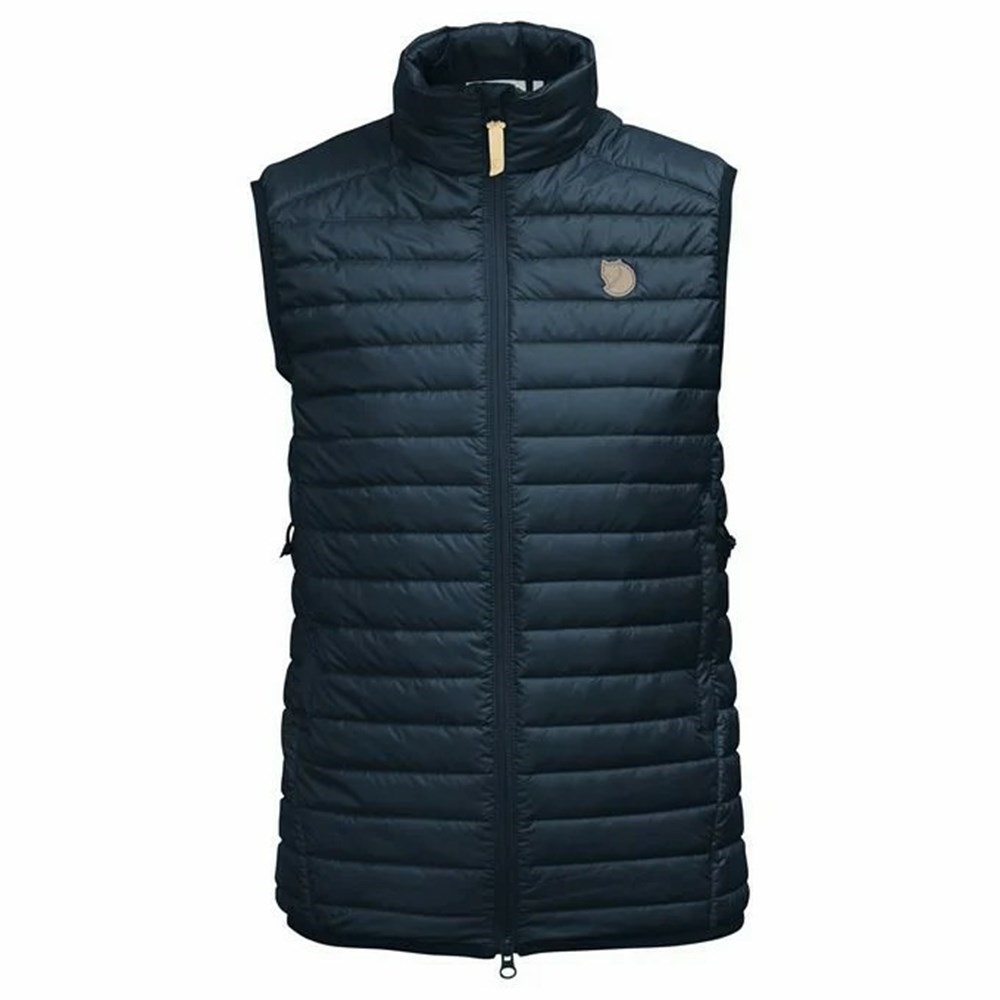 Women\'s Fjällräven Abisko Vest Navy | 4986CFDVL