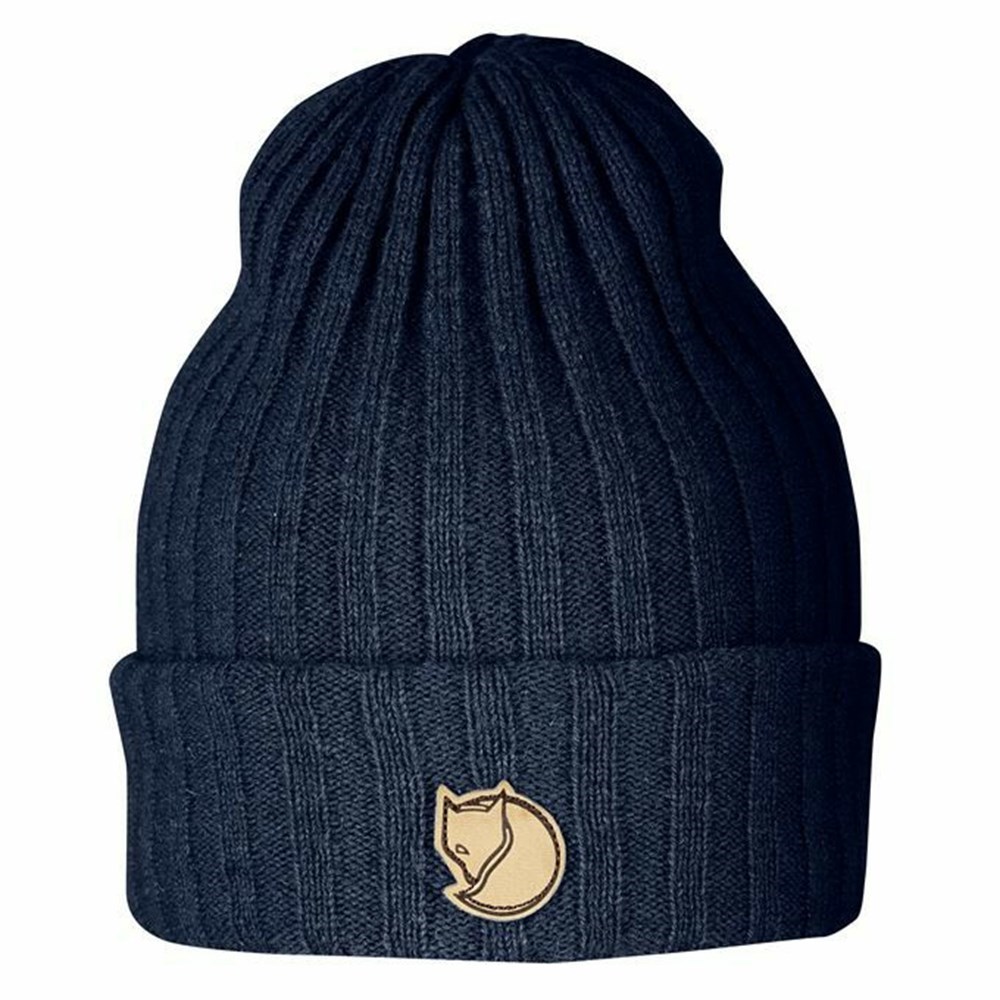 Women\'s Fjällräven Byron Beanies Navy | 3584EQCSR