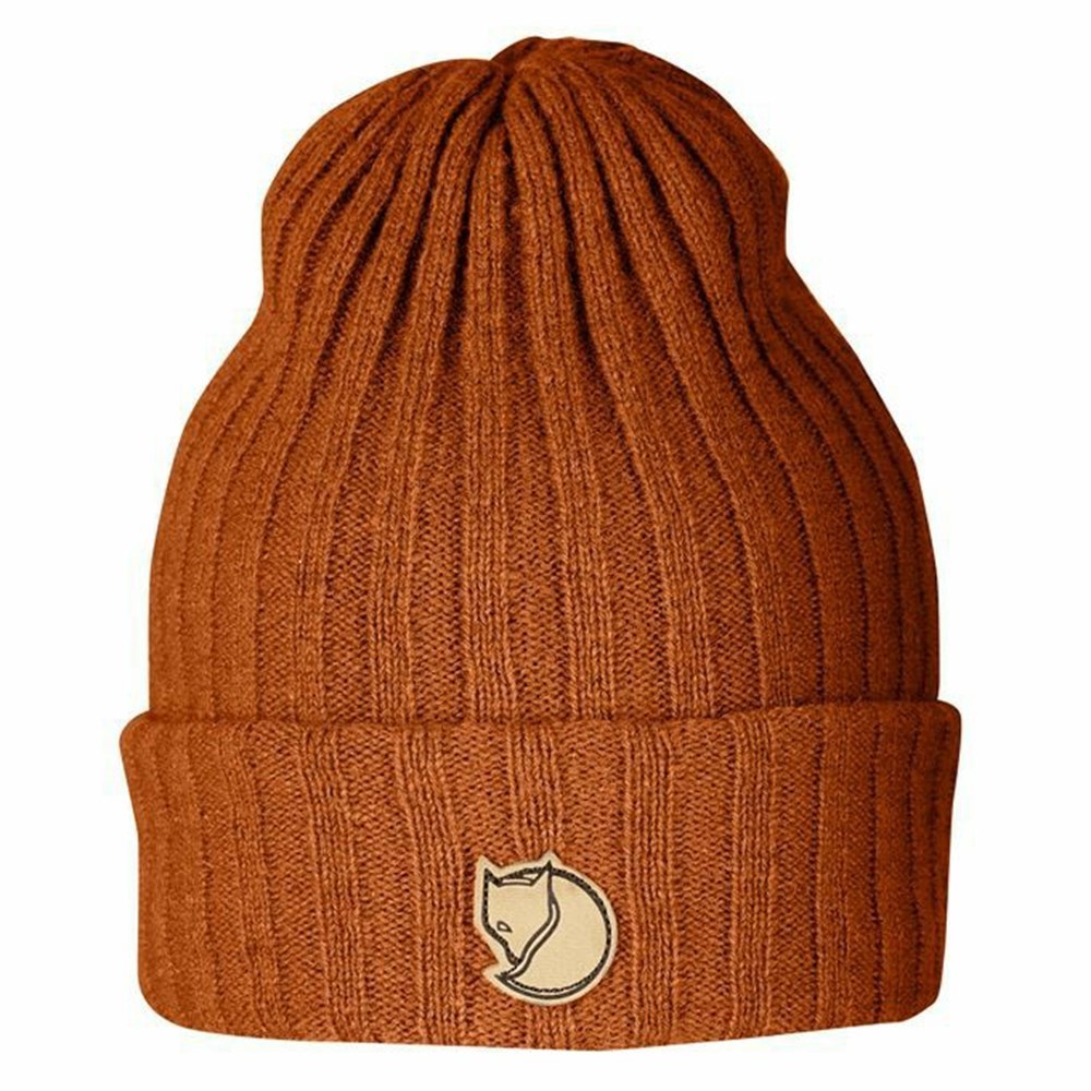 Women\'s Fjällräven Byron Beanies Orange | 8917LVBMH