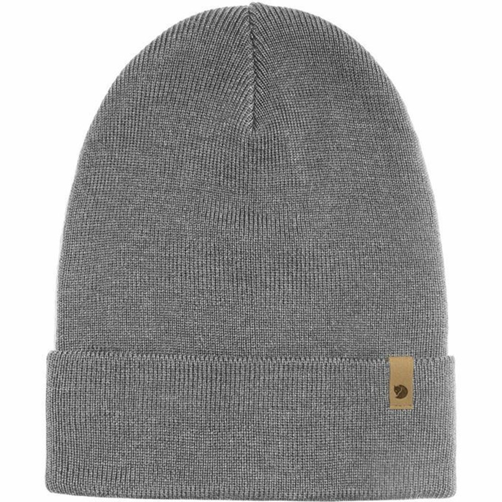 Women\'s Fjällräven Classic Beanies Grey | 1628GPUBT