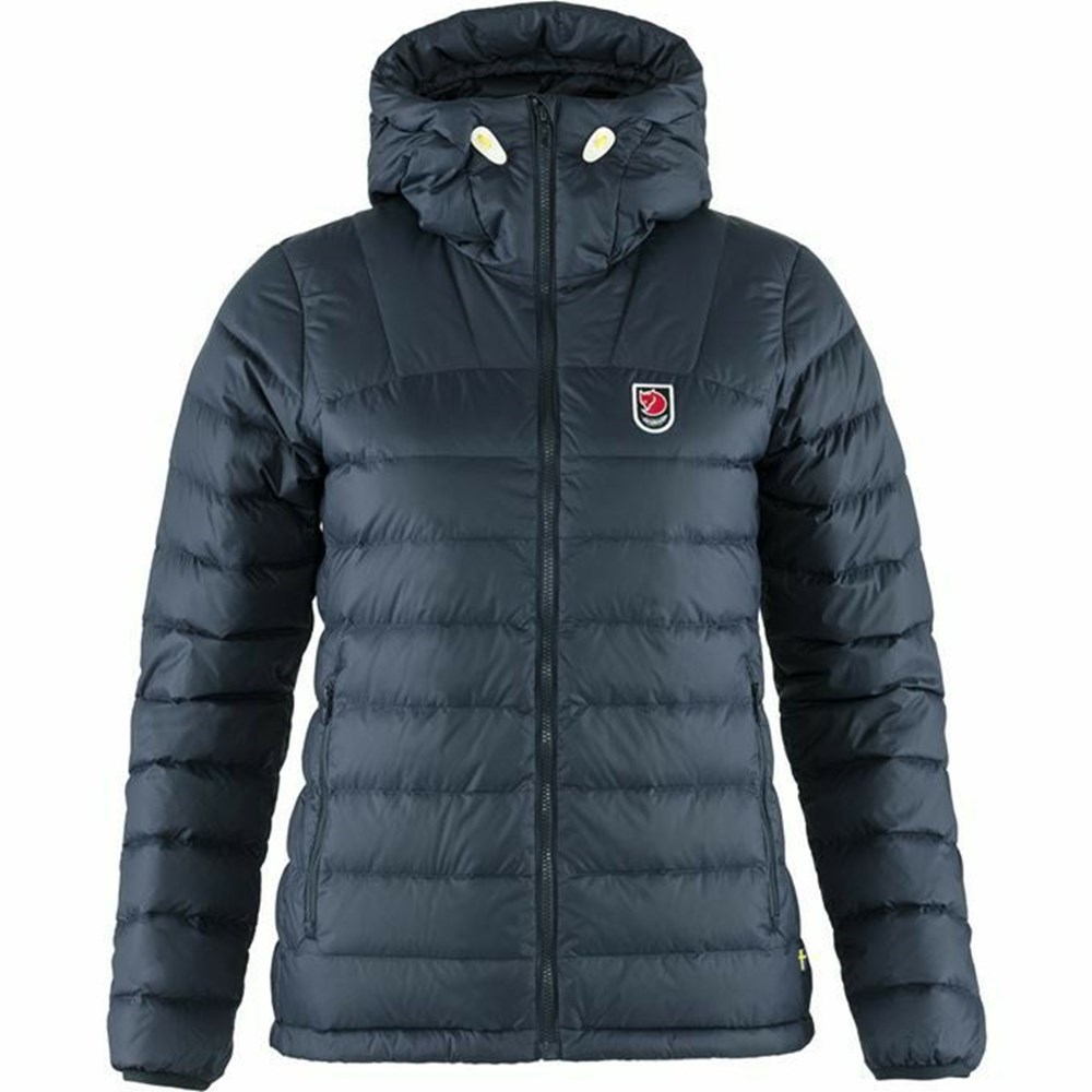 Women\'s Fjällräven Expedition Down Jackets Navy | 2417WMAVJ