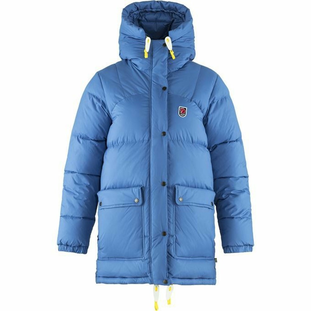 Women\'s Fjällräven Expedition Down Jackets Blue | 3048PIUGL