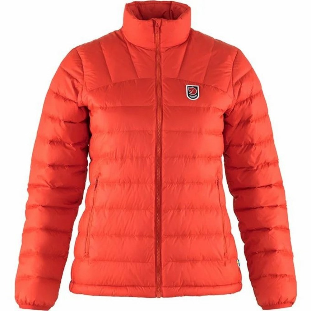 Women\'s Fjällräven Expedition Down Jackets Red | 4637XSVDJ