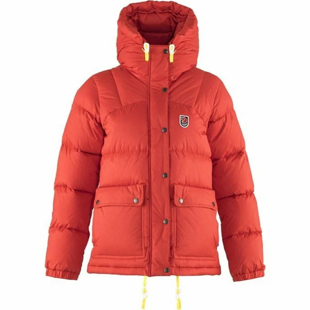 Women\'s Fjällräven Expedition Down Jackets Red | 8571GXMAV