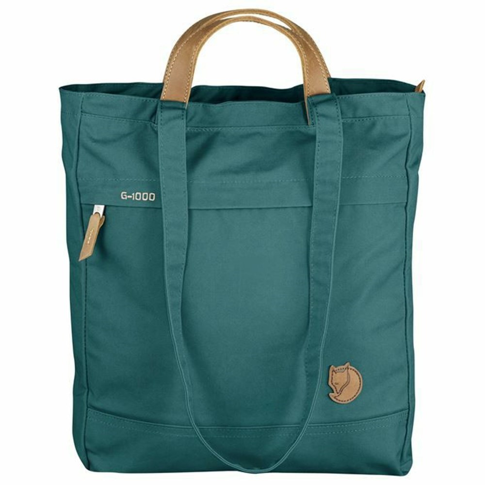 Women\'s Fjällräven Foldsack No. 1 Shoulder Bag Dark Green | 8201TPMVL