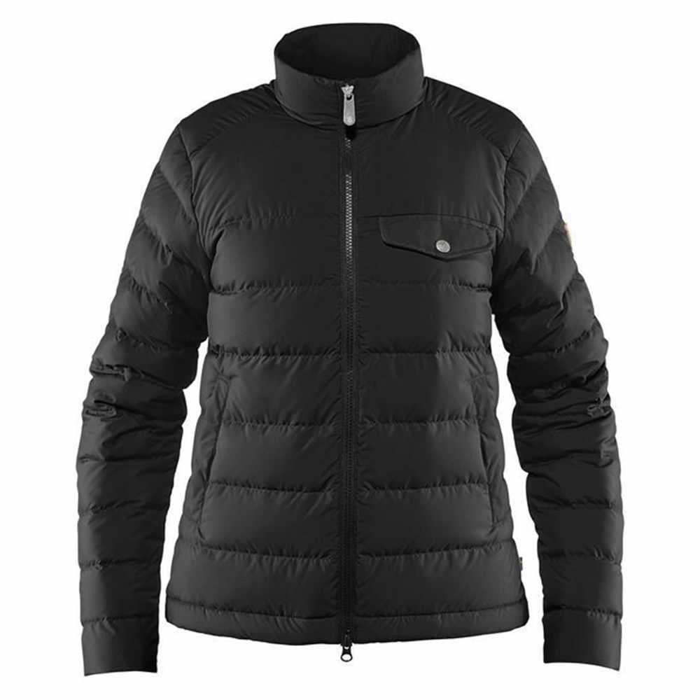 Women\'s Fjällräven Greenland Down Jackets Black | 3254GYWUZ