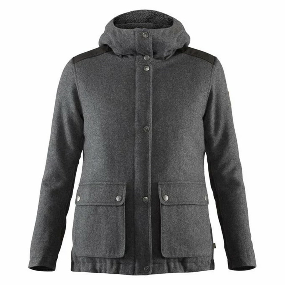 Women\'s Fjällräven Greenland Winter Jacket Grey | 3079UZCYJ