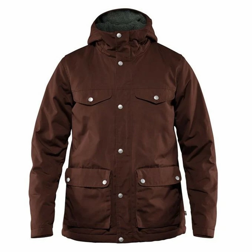 Women\'s Fjällräven Greenland Winter Jacket Brown | 6059XZEFB