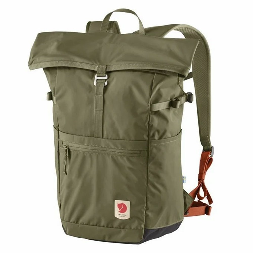 Women\'s Fjällräven High Coast Foldsack 24 Backpacks Green | 4053DKNLX