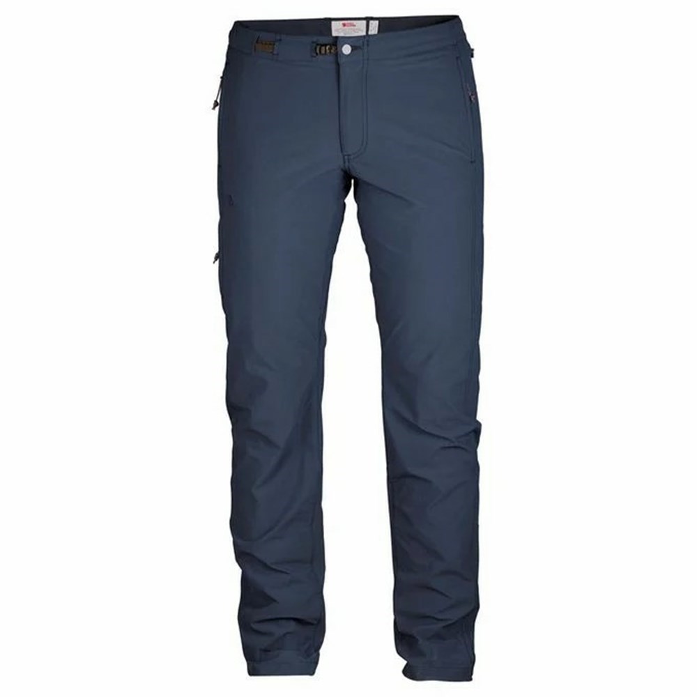 Women\'s Fjällräven High Coast Outdoor Pants Navy | 7456QWXZH