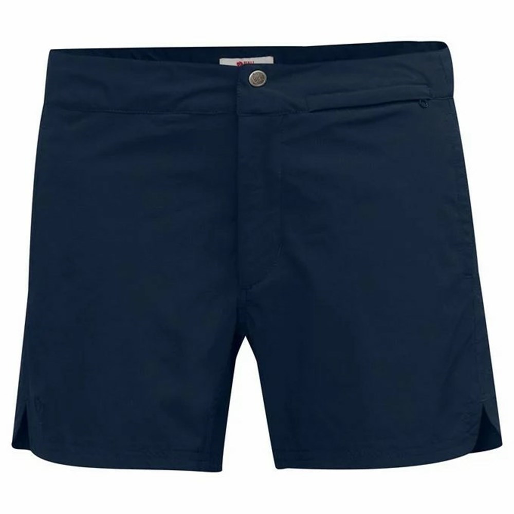 Women\'s Fjällräven High Coast Shorts Navy | 1593KFZBA