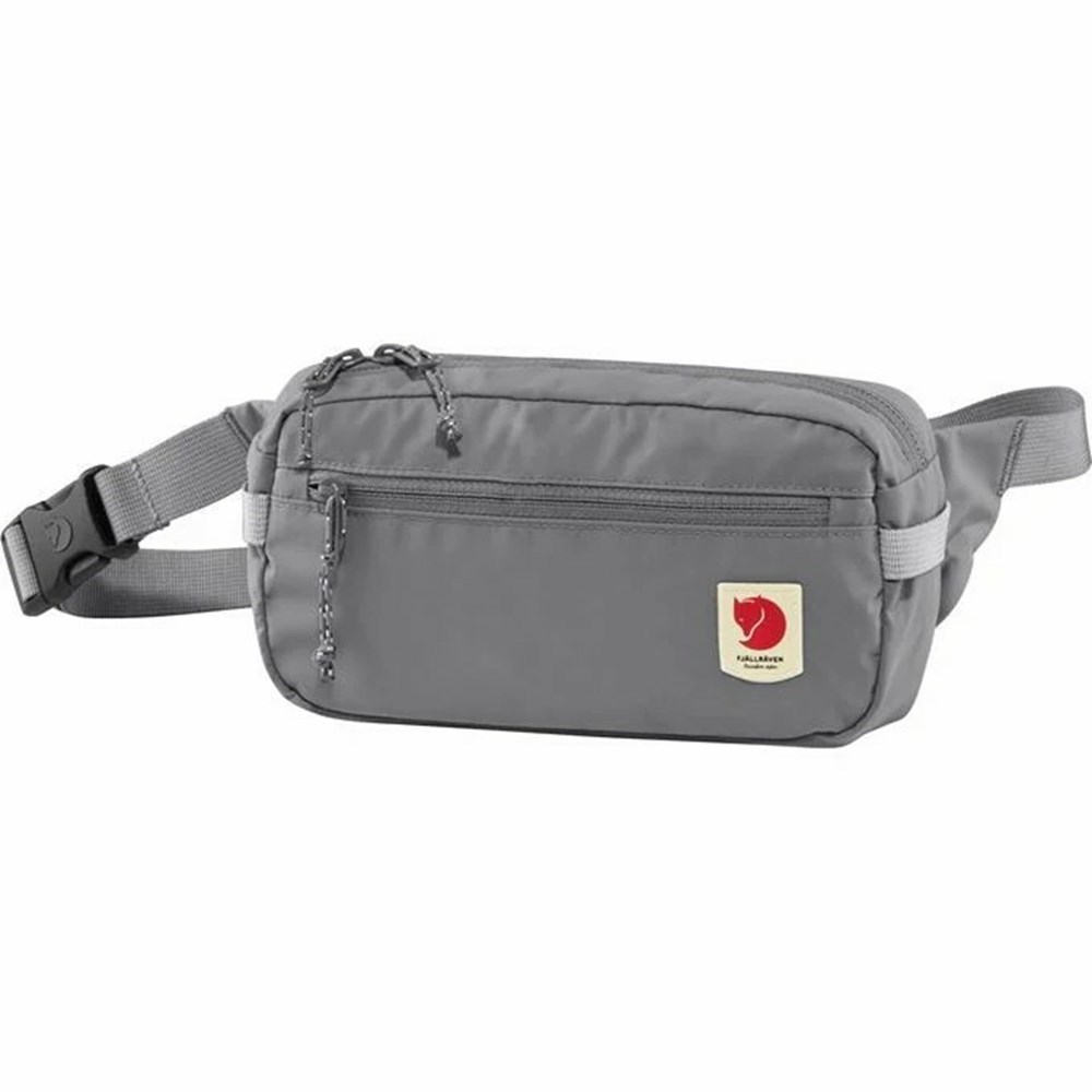 Women\'s Fjällräven High Coast Waist Bag Grey | 8367IUKHG