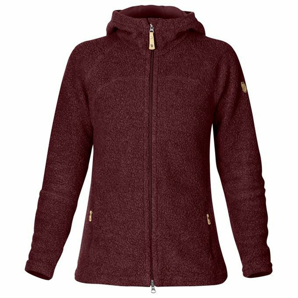 Women\'s Fjällräven Kaitum Fleece Red | 7453PBFQK