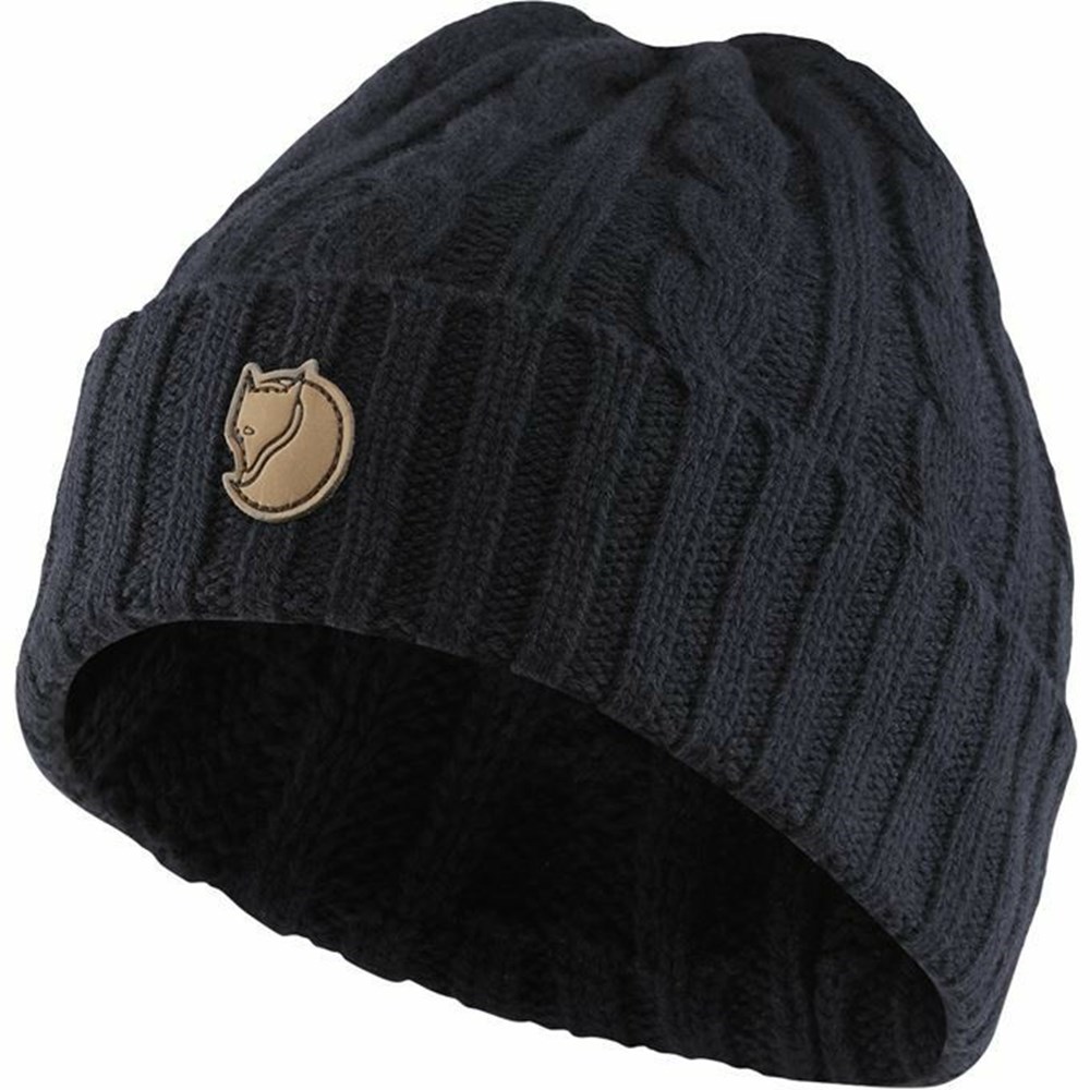 Women\'s Fjällräven Keb Beanies Navy | 8136MQYGS