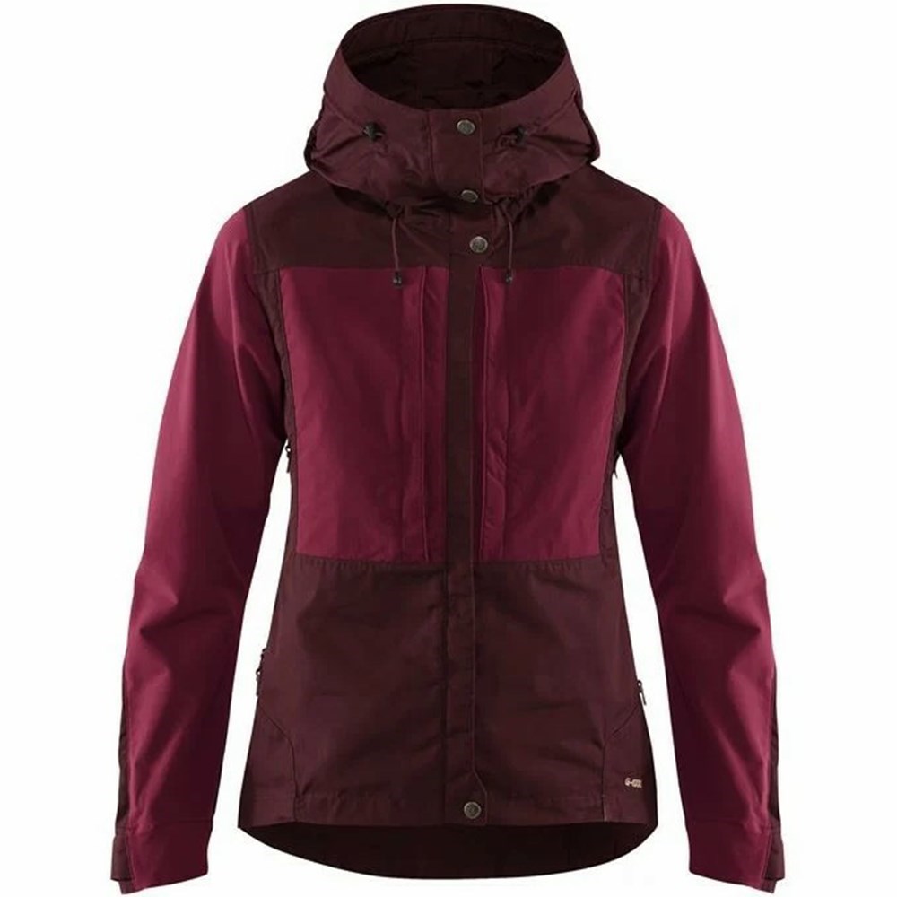 Women\'s Fjällräven Keb Trekking Jacket Red | 3867PIOVX