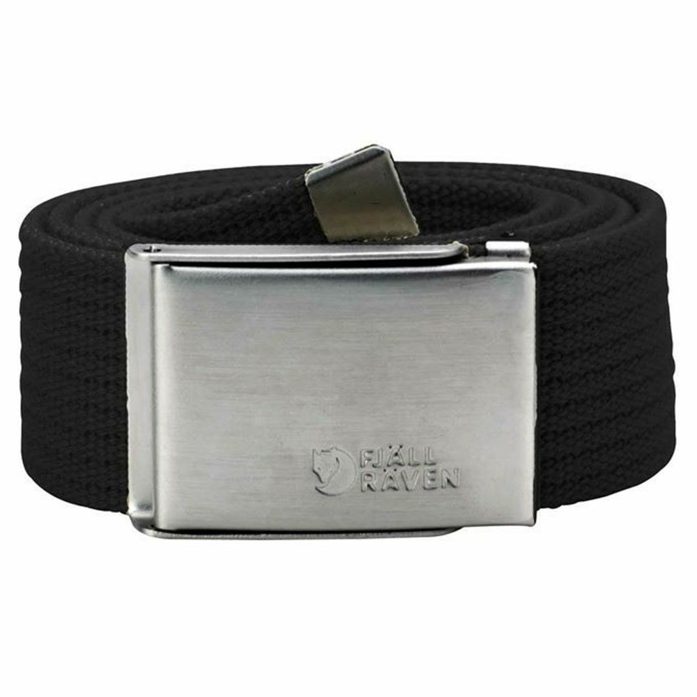 Women\'s Fjällräven Merano Belts Black | 4156VJHMF