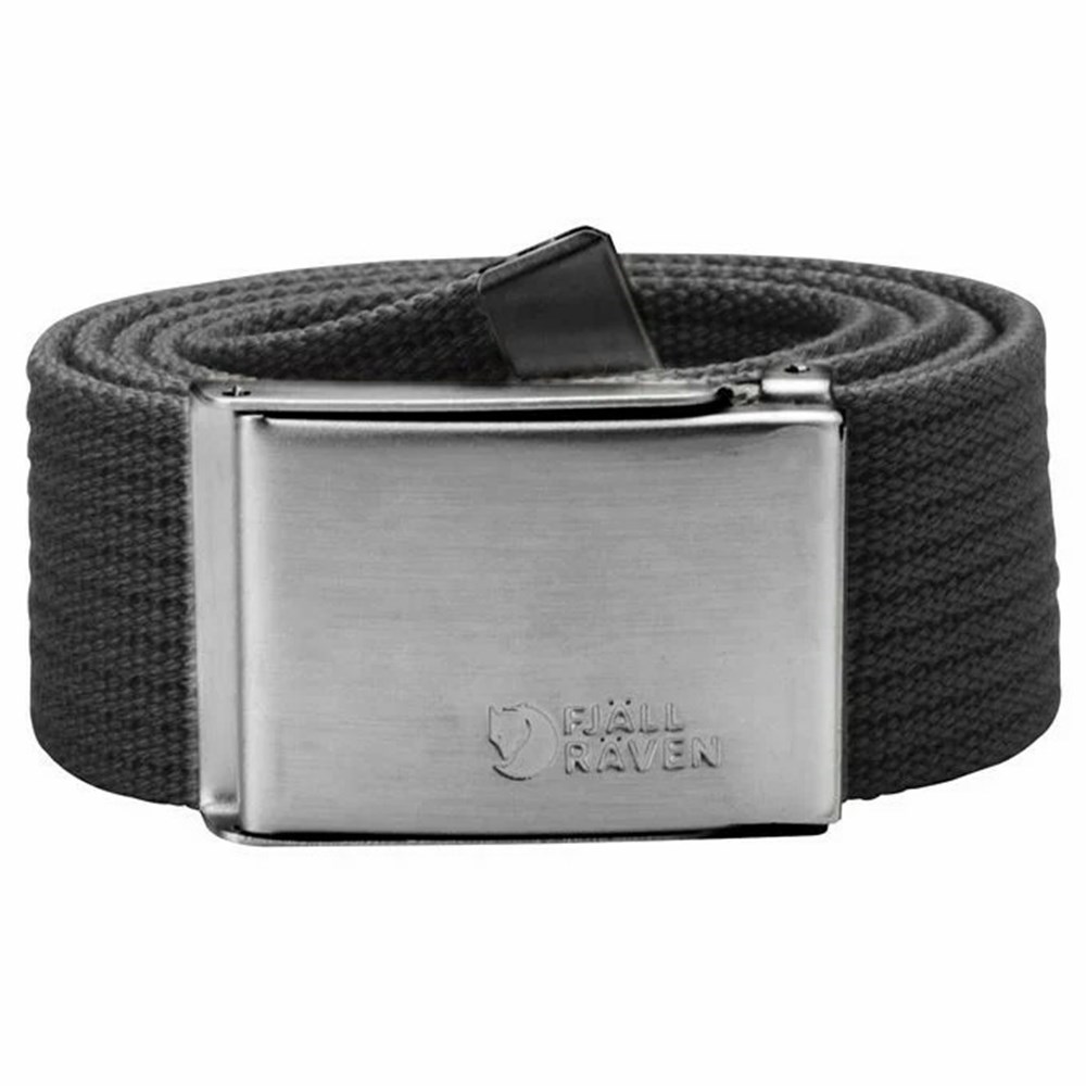 Women\'s Fjällräven Merano Belts Dark Grey | 3642THWVR