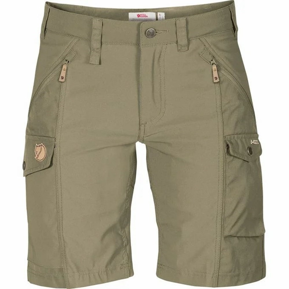 Women\'s Fjällräven Nikka Shorts Dark Olive | 7294SGTIJ