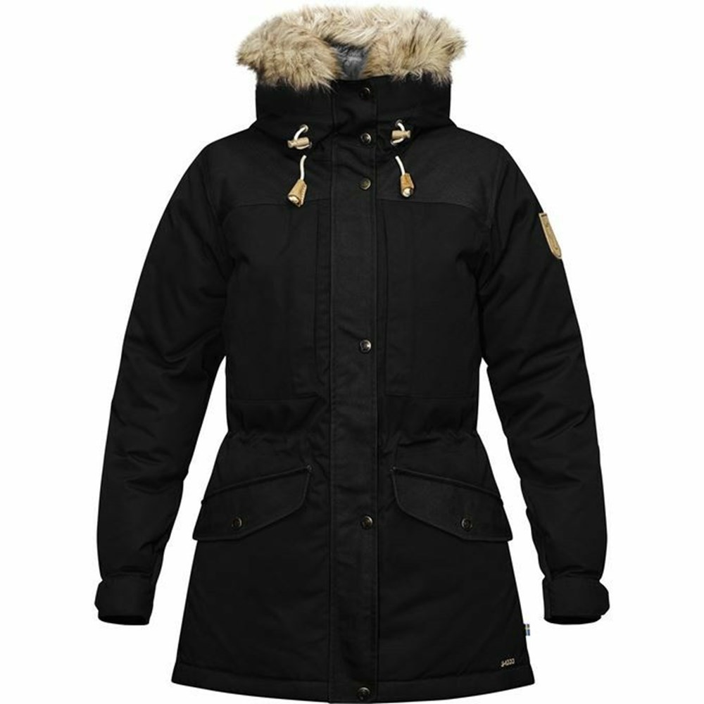 Women\'s Fjällräven Singi Down Jackets Black | 4359LAPTF