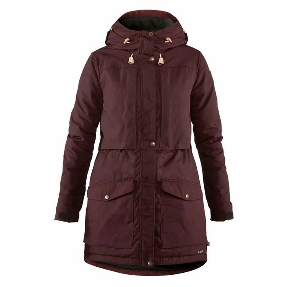 Women\'s Fjällräven Singi Parka Red | 4526ADZBT