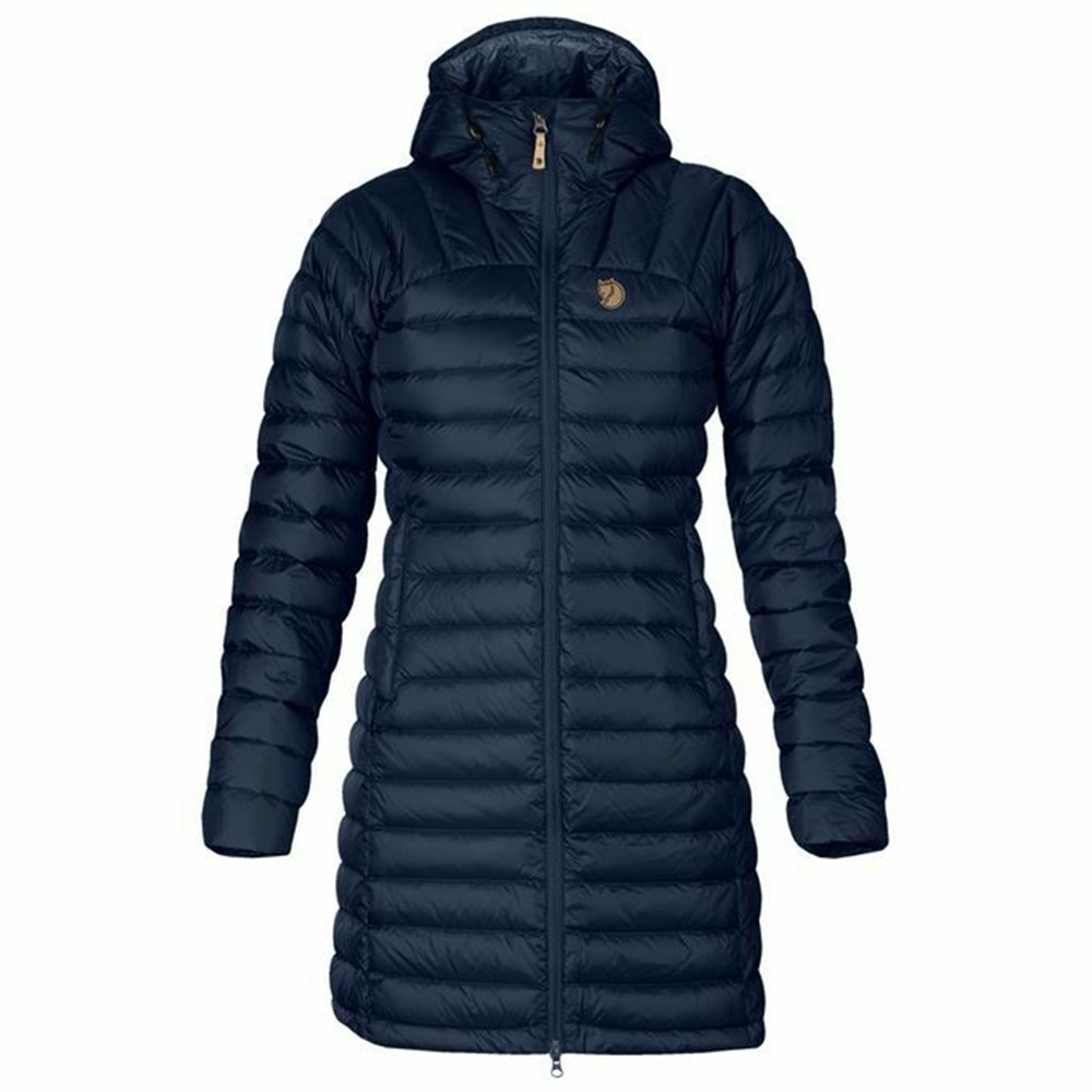 Women\'s Fjällräven Snow Flake Parka Navy | 2789UNILY