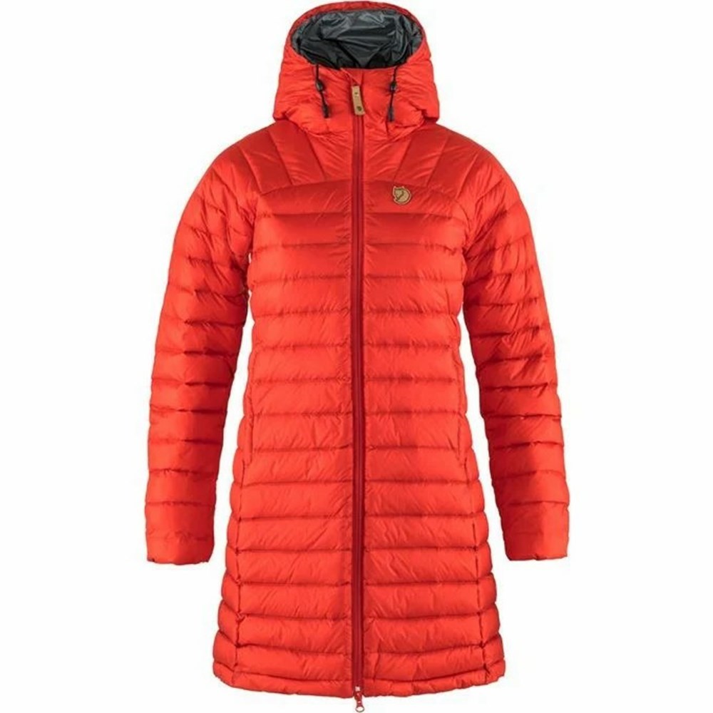 Women\'s Fjällräven Snow Flake Parka Red | 3971BFXPR