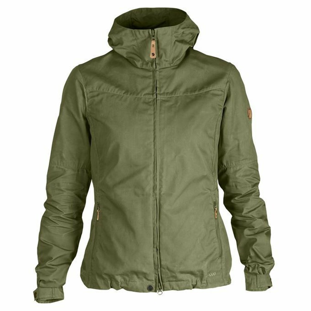 Women\'s Fjällräven Stina Winter Jacket Green | 4513AGIQP