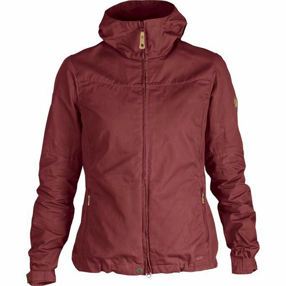 Women\'s Fjällräven Stina Winter Jacket Red | 9340TCSAN