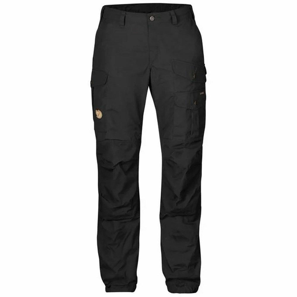 Women\'s Fjällräven Vidda Pro Hiking Pants Black | 0438IRFDB