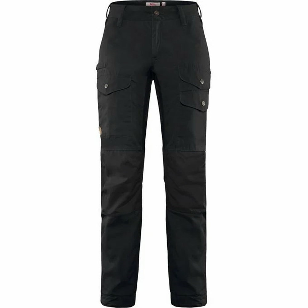 Women\'s Fjällräven Vidda Pro Hiking Pants Black | 3152LORJN