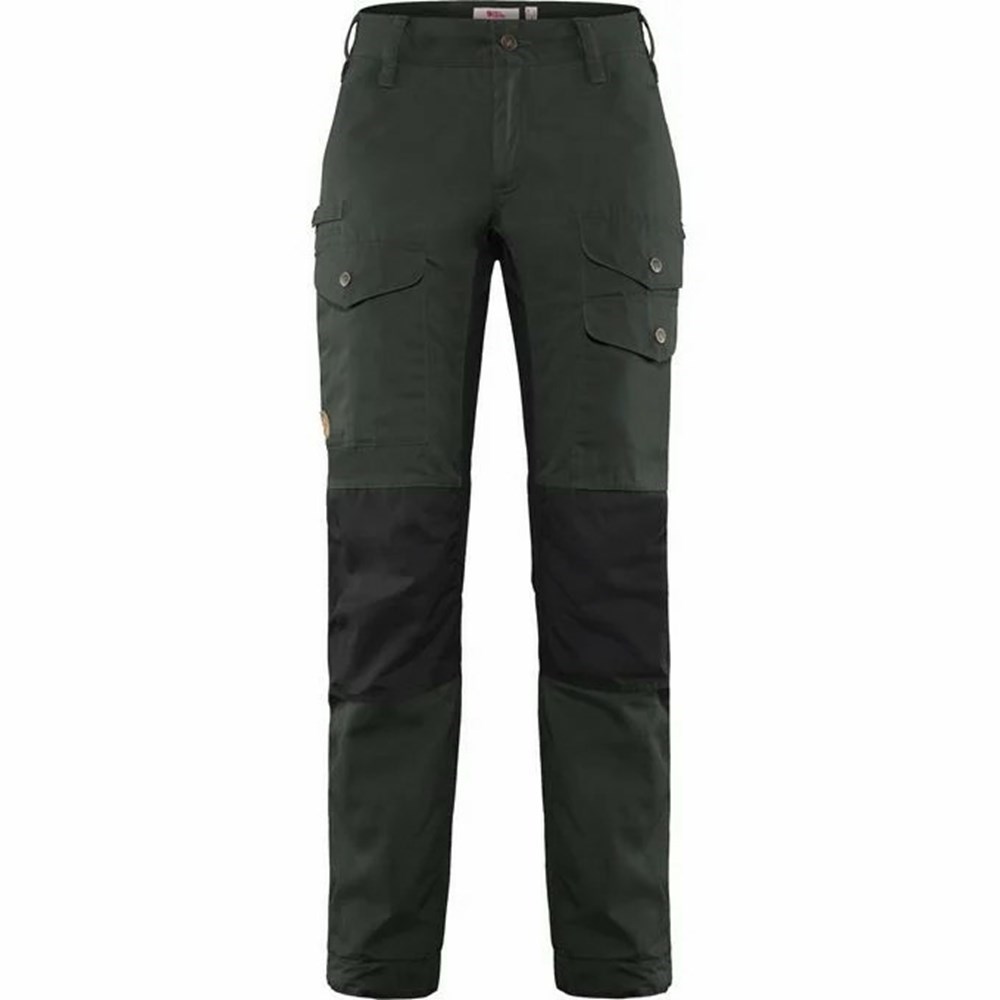 Women\'s Fjällräven Vidda Pro Hiking Pants Grey Black | 4598BZEGC