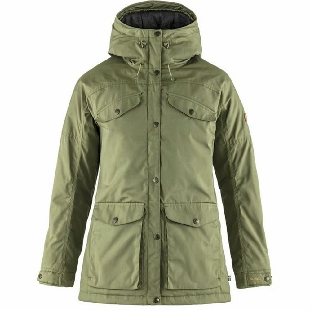 Women\'s Fjällräven Vidda Pro Trekking Jacket Green | 5168QBDPC